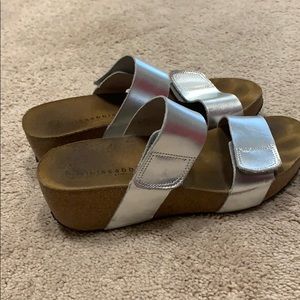 Silver sandals